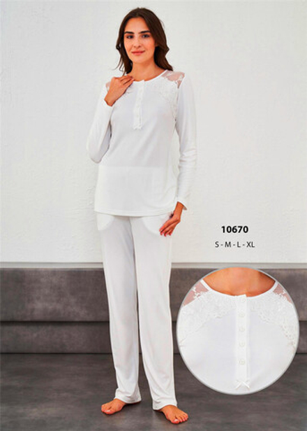 RELAX MODE / Пижама женская со штанами домашний костюм - 10670