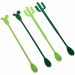 Палочка для коктейля в наборе 4шт «Кактус»