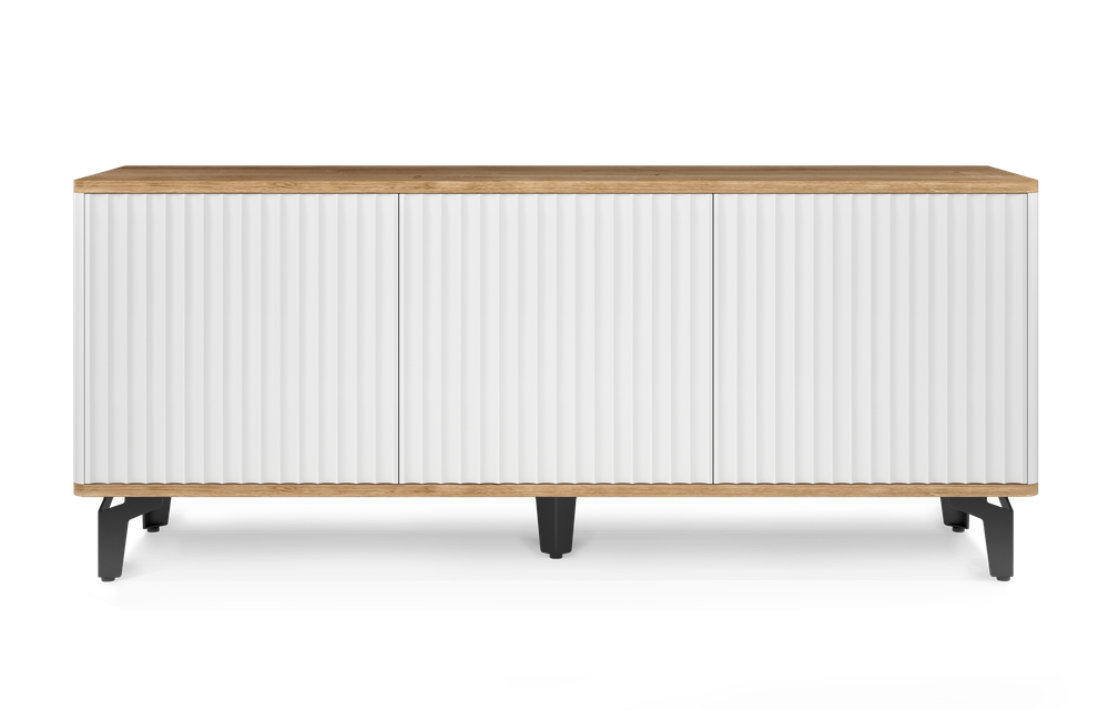 Тумба под телевизор на ножках ROYAL 5041 эко (Дуб Кантри-Черный)