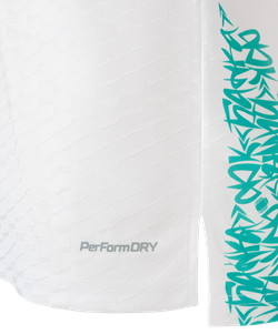 Футболка игровая JOGEL AMKAL PerFormDRY Jersey, белый/бирюзовый