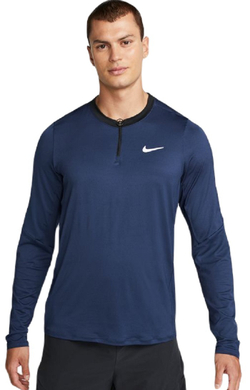 Мужская теннисная футболка теннисная Nike Dri-Fit Adventage Camisa - midnight navy/black/white