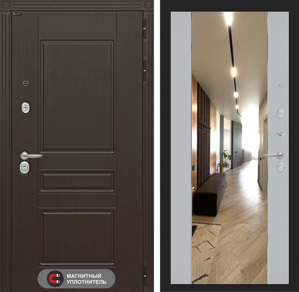 Мегаполис зеркало МАХ серый рельеф софт