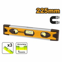 Уровень компактный магнитный 225 мм INGCO HMSL01030