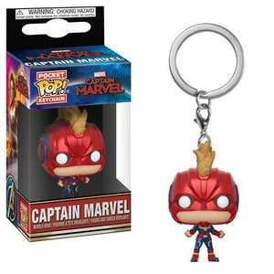 Брелок Funko POP! Captian Marvel: Captian Marvel with Helmet