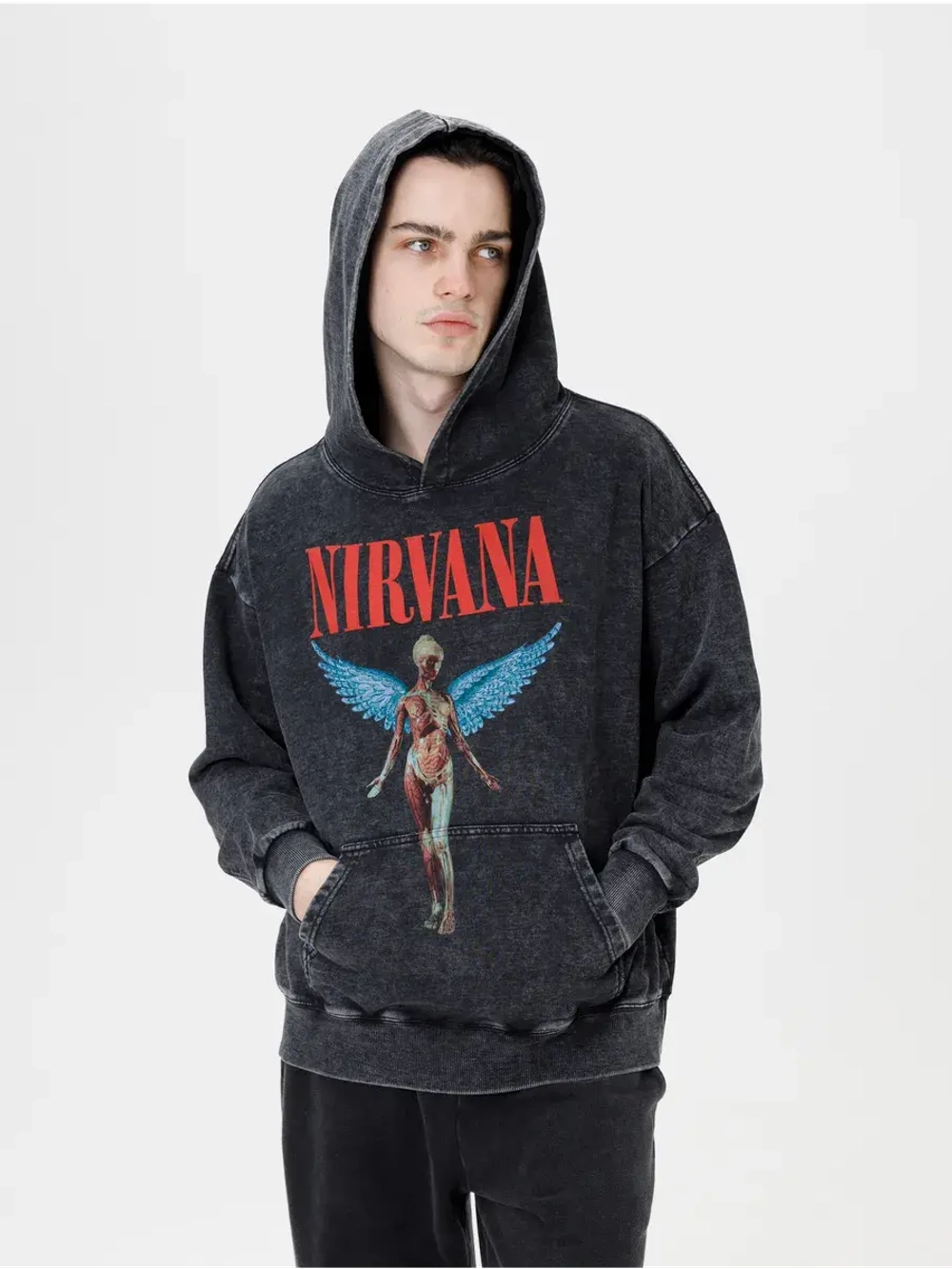 Худи PARABOLA Nirvana оверсайз варенка для мужчин и женщин