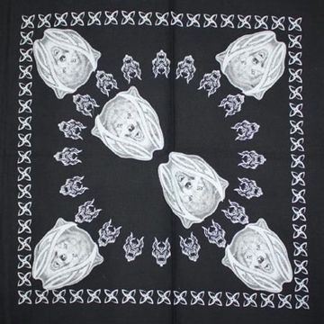 Бандана Волк злой оскаленный в тату узоре (041)