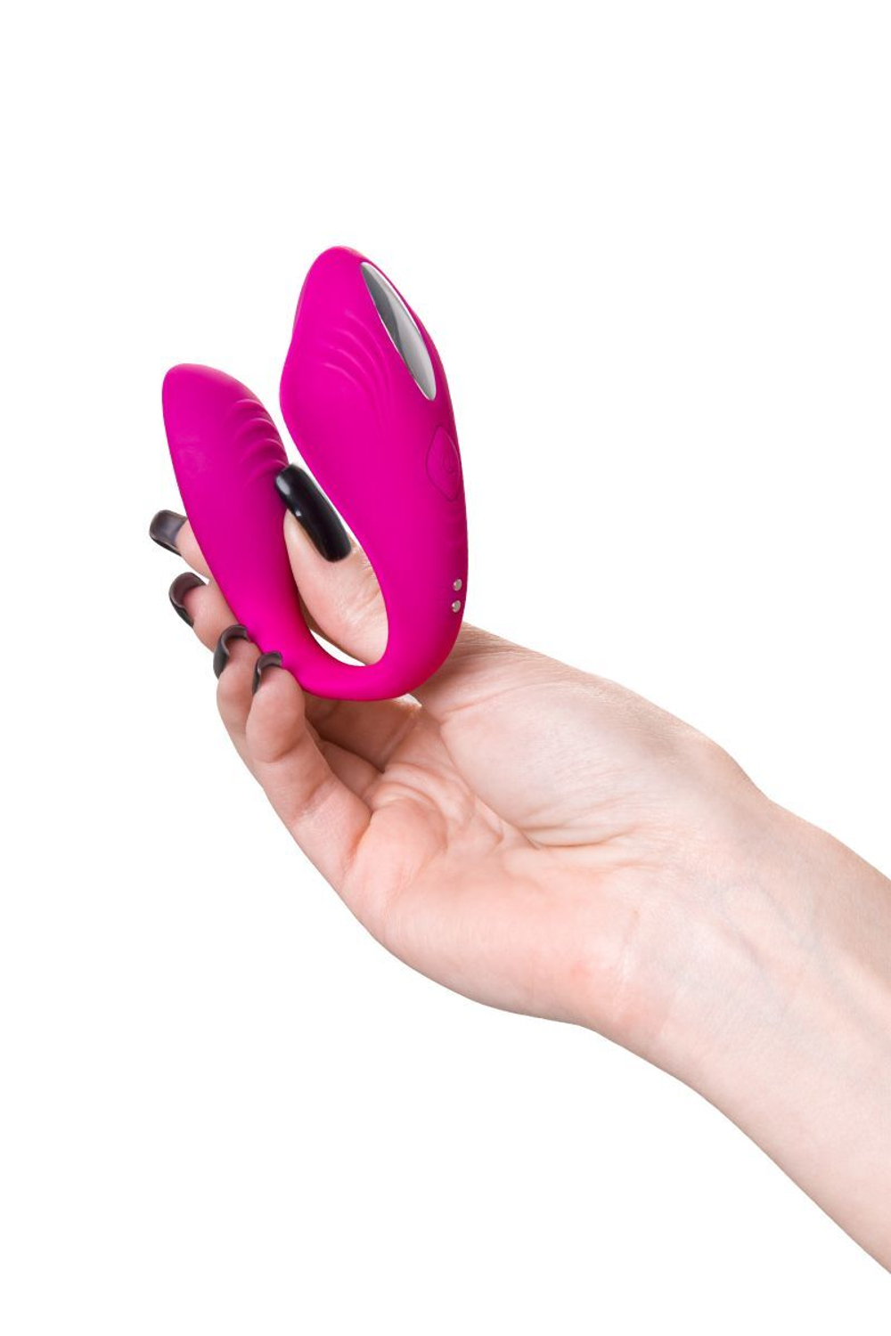 Розовый вибратор для пар Cobrum с пультом ДУ