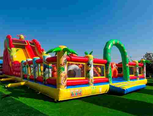 Коммерческий надувной батут «Гранд-саванна 2», 17х10х9 м