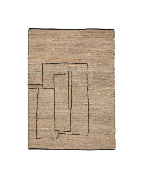 Ковер Velira из джута с графическим рисунком 160 x 230 см