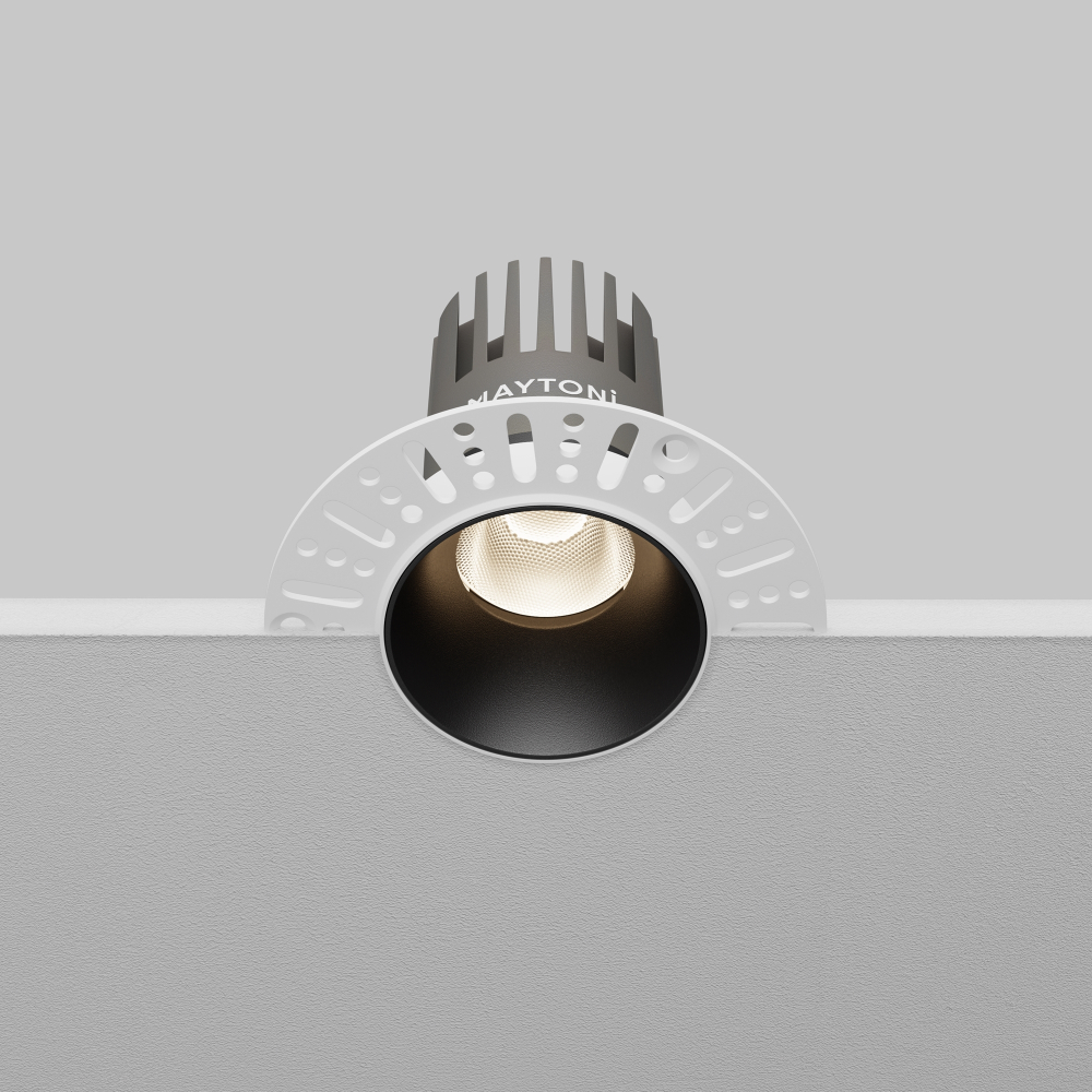 Встраиваемый светодиодный светильник Maytoni Dip DL124-10W-4K-TRS-B