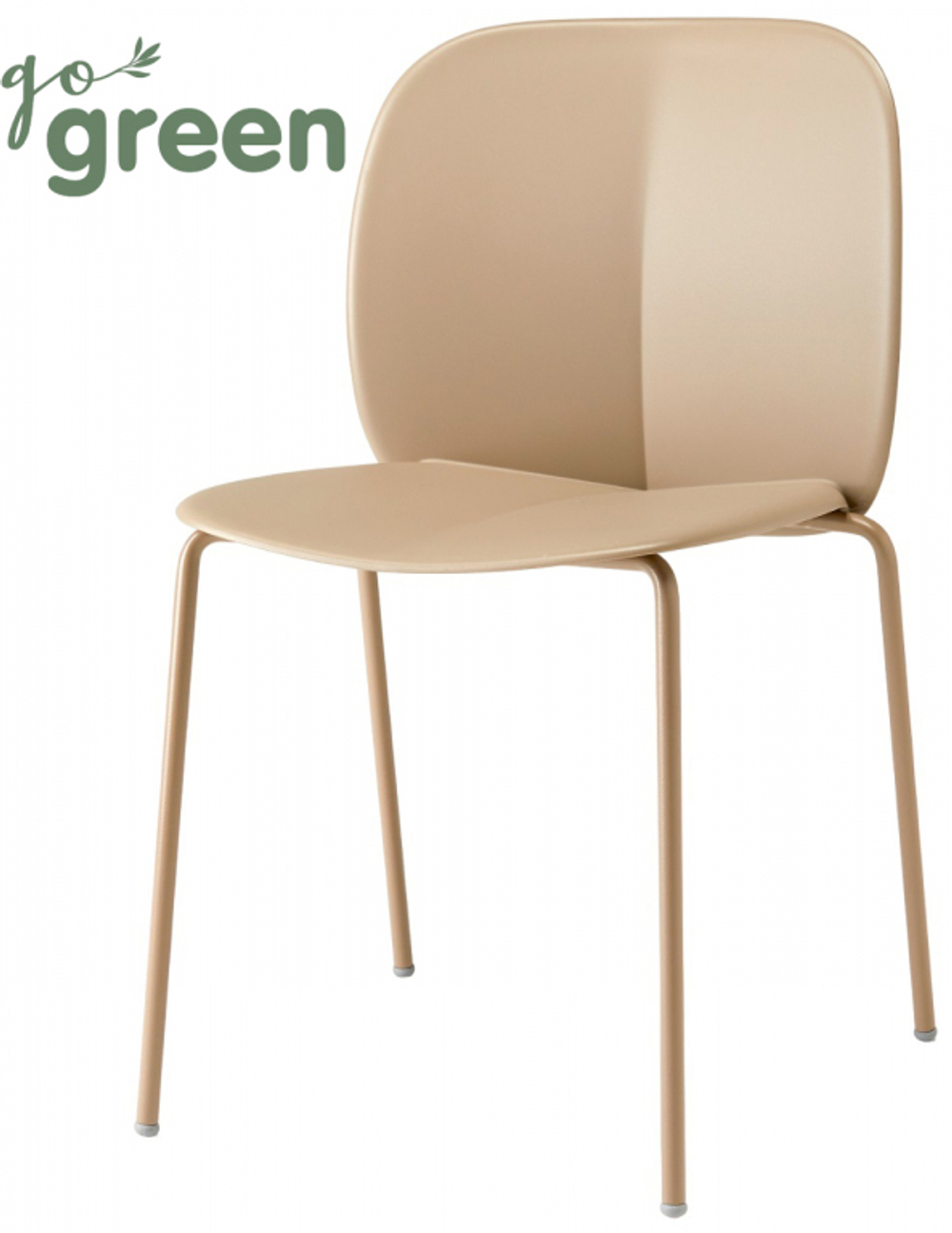 Стул пластиковый Scab Design Mentha Go Green, тортора