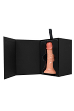 Телесный фаллоимитатор с присоской RealStick CALIBER - 16 см. (Цвет: телесный)