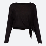 Лонгслив воздушный (Черный)