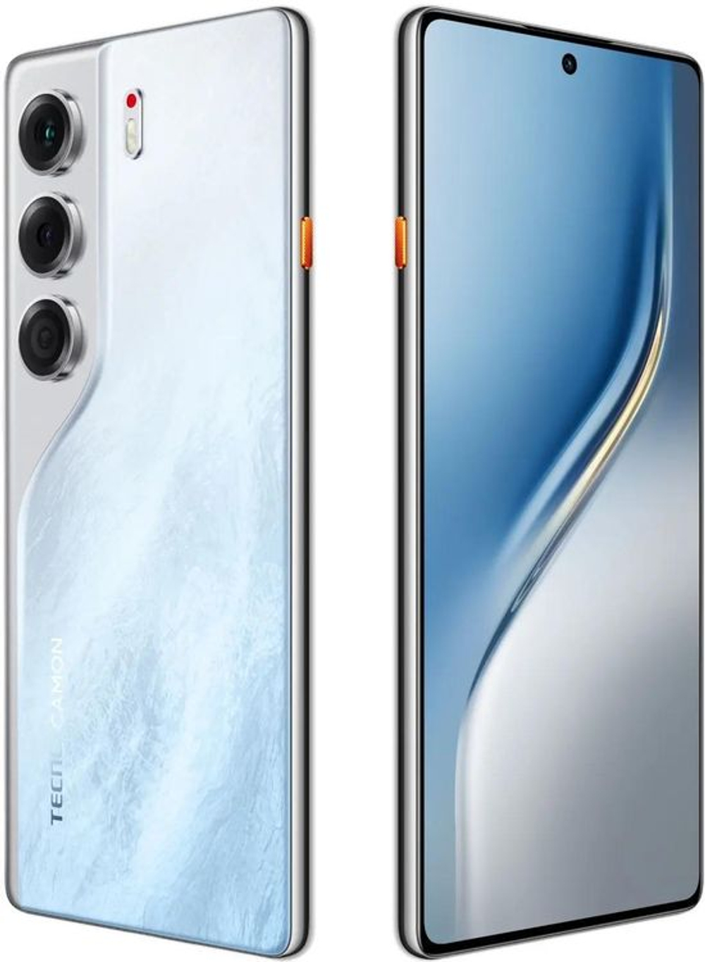 6.78" Смартфон TECNO Camon 40 8/128Gb,  NFC,  AMOLED,  120Гц,  5200мAч,  белый