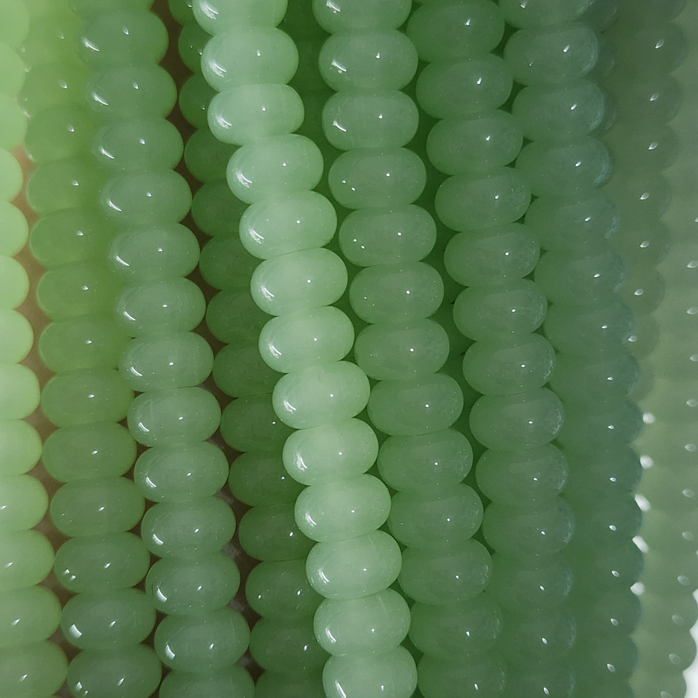 Стеклянный рондель, бусина проставка, разделитель, р-р 8×4мм, цена за набор 20 шт