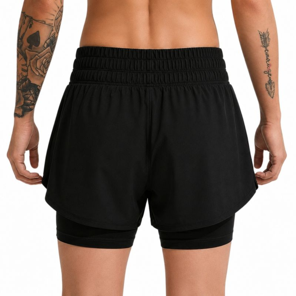 Женские Шорты теннисные Nike Dri-Fit One - black/white