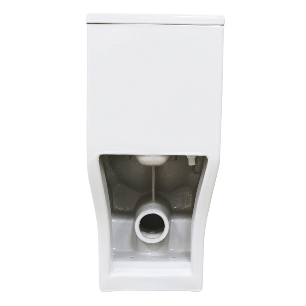 Унитаз напольный Azario Vero безободковый моноблок Горизонтальный слив, сиденье дюропласт микролифт 675x370x785 (AZ-8608)