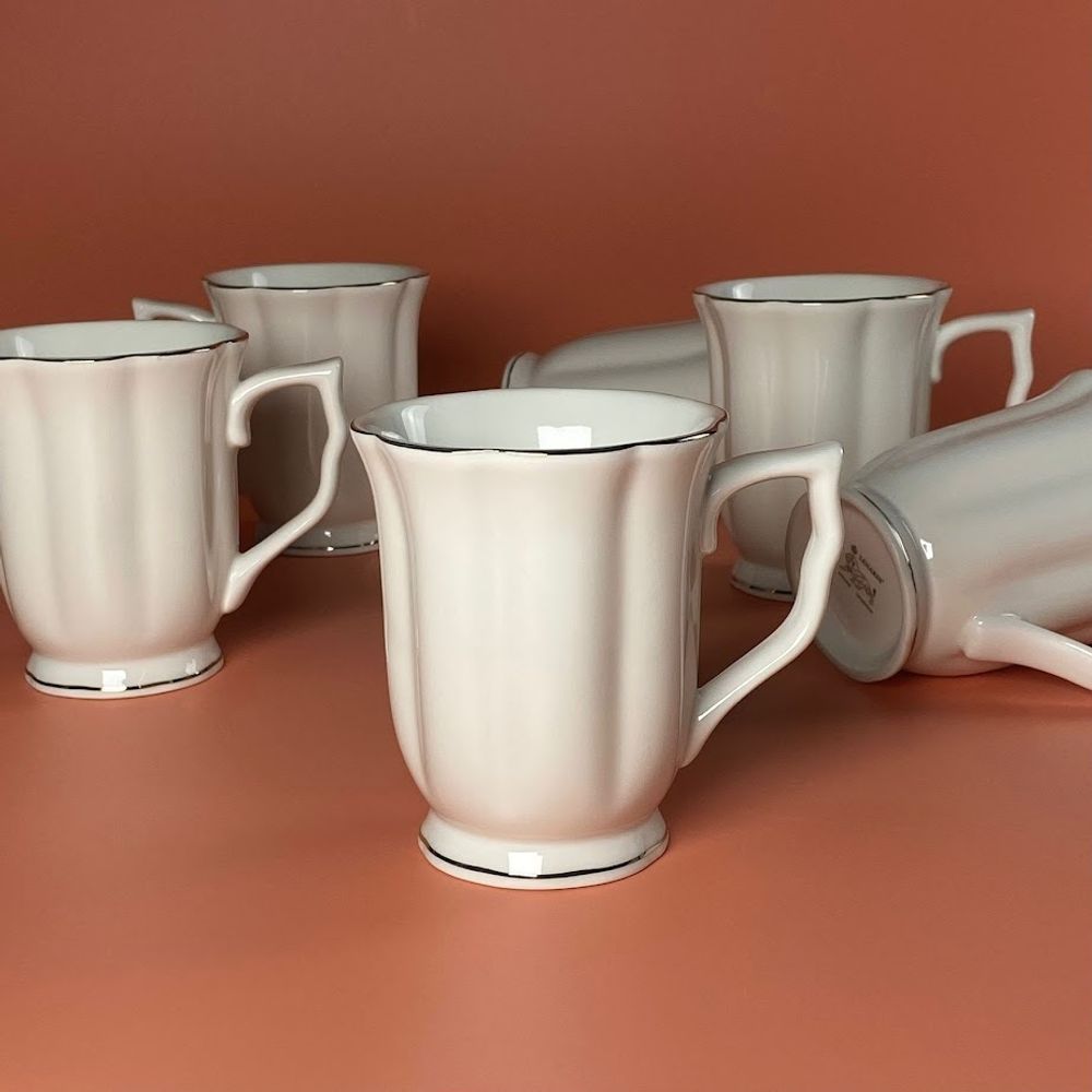 Lenardi 164-007 Набор из 6 кружек 350мл в под.уп.(х8)Фарфор