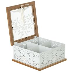 GAEM Шкатулка для чайных пакетиков, L18,5 W18,5 H9 см