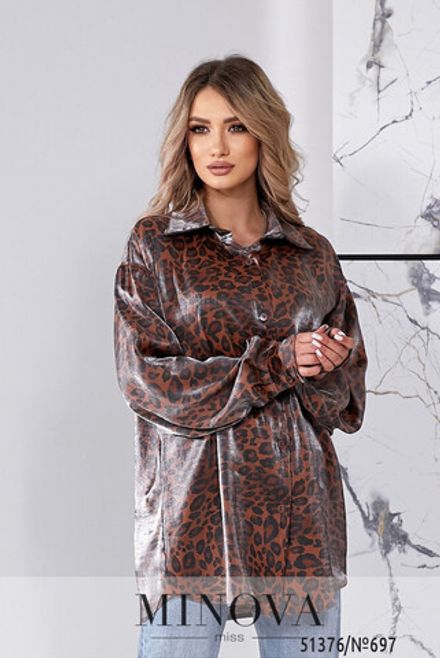 Рубашка 697-коричневый Minova Фото 2
