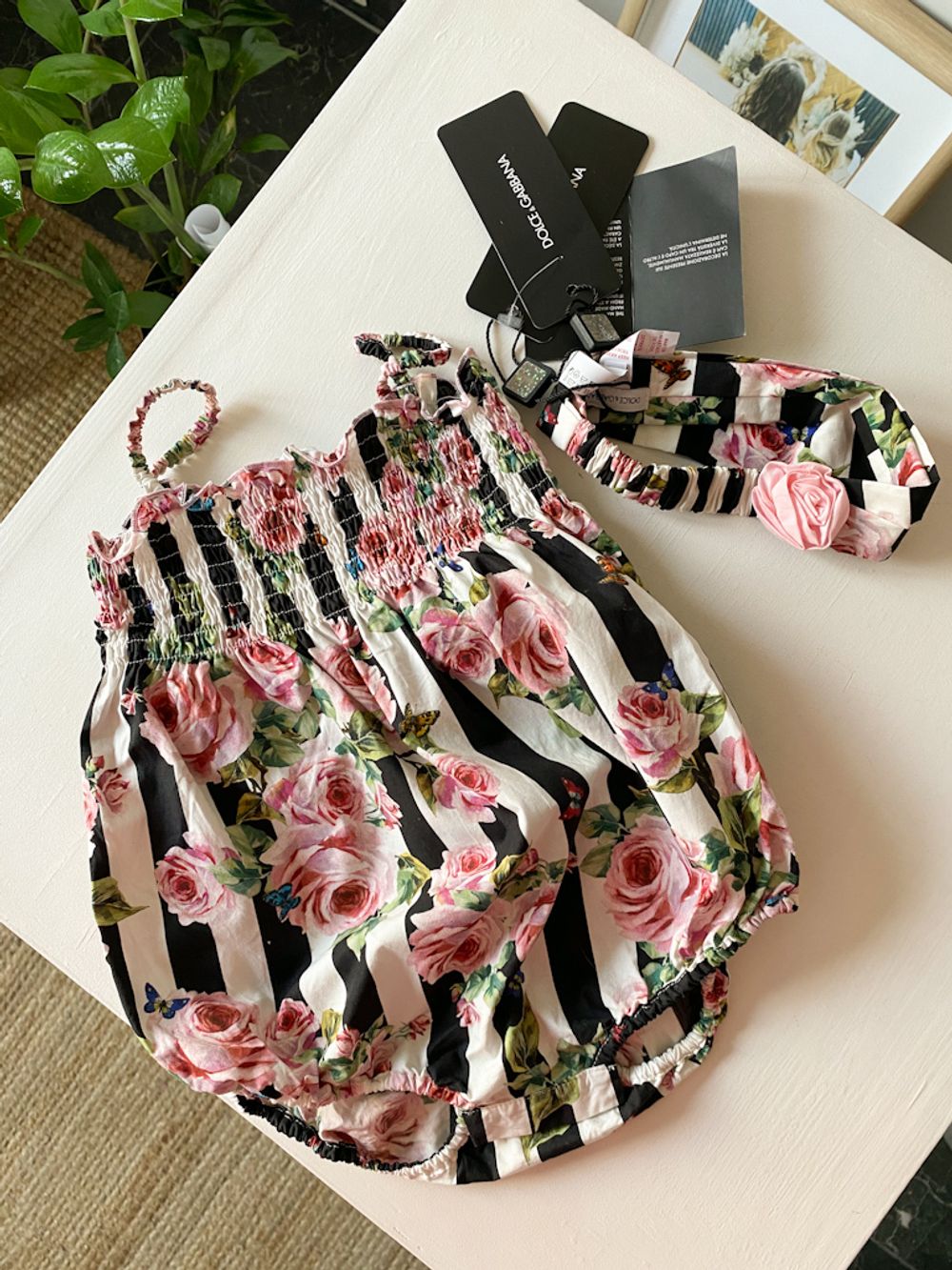 Новый хлопковый ромпер Dolce&Gabbana, 86