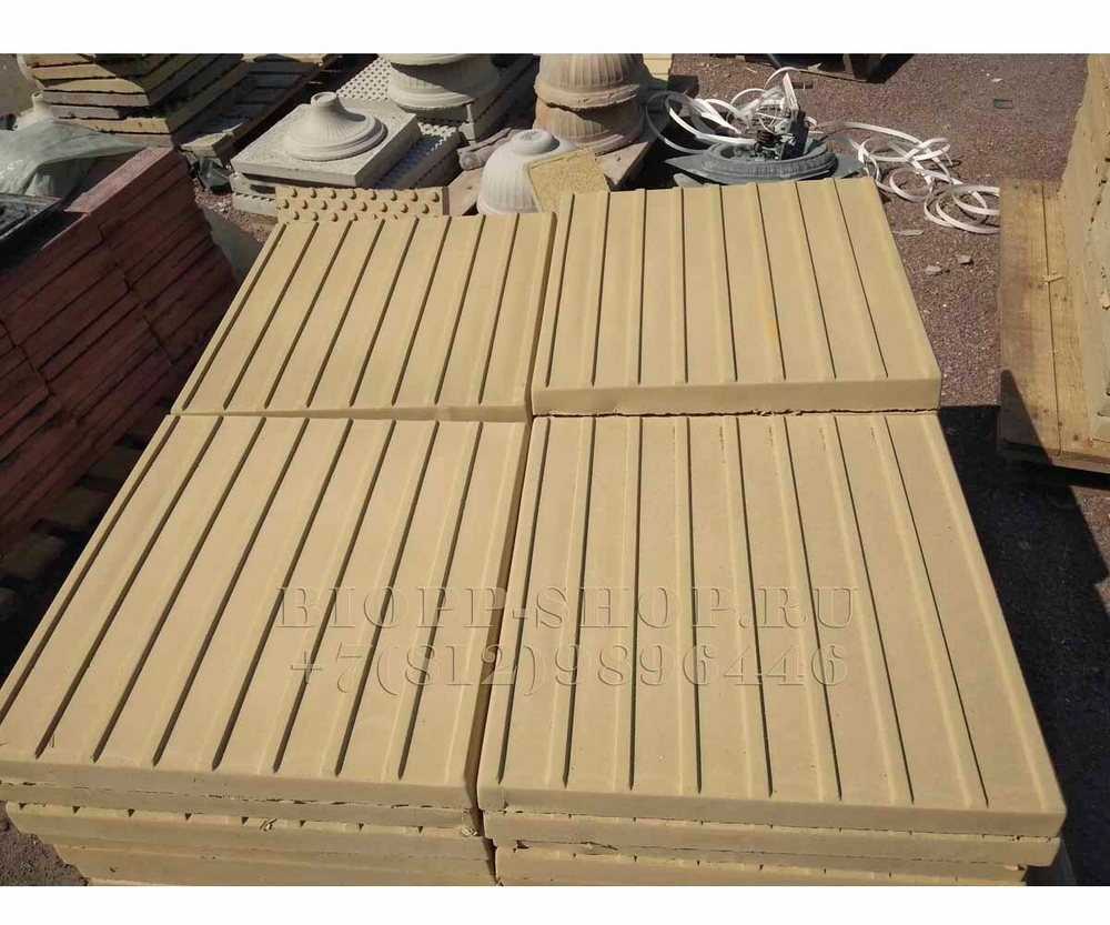 Тактильная плитка бетонная 500х500х50