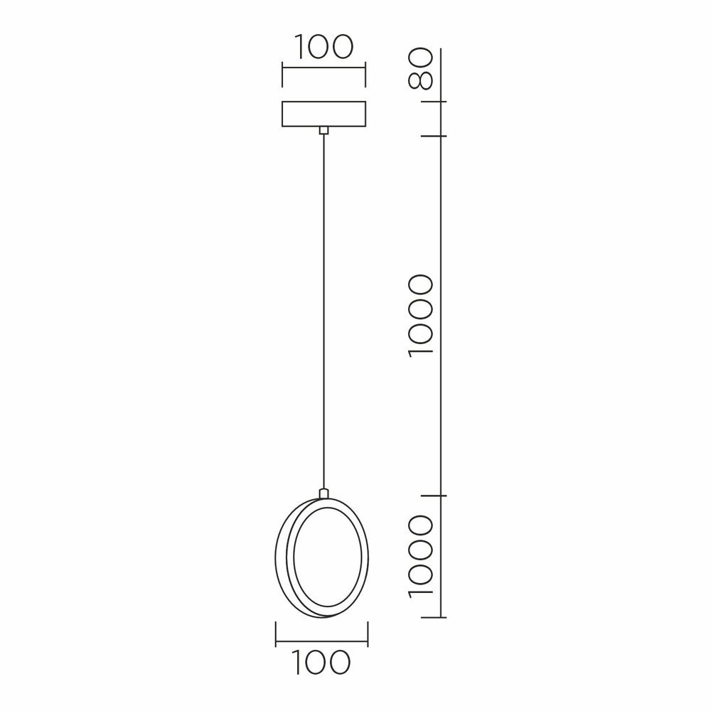 Подвесной светодиодный cветильник LED4U L7108-150 СR