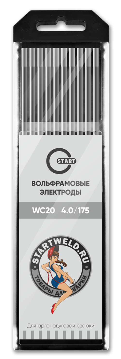 Вольфрамовый электрод WС 20 4,0/175 (серый) WC2040175