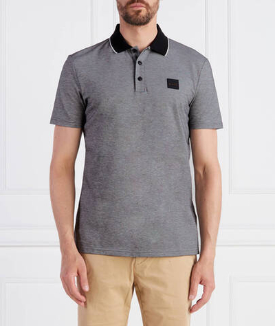 Поло PeOxford BOSS ORANGE - серый(50477071)