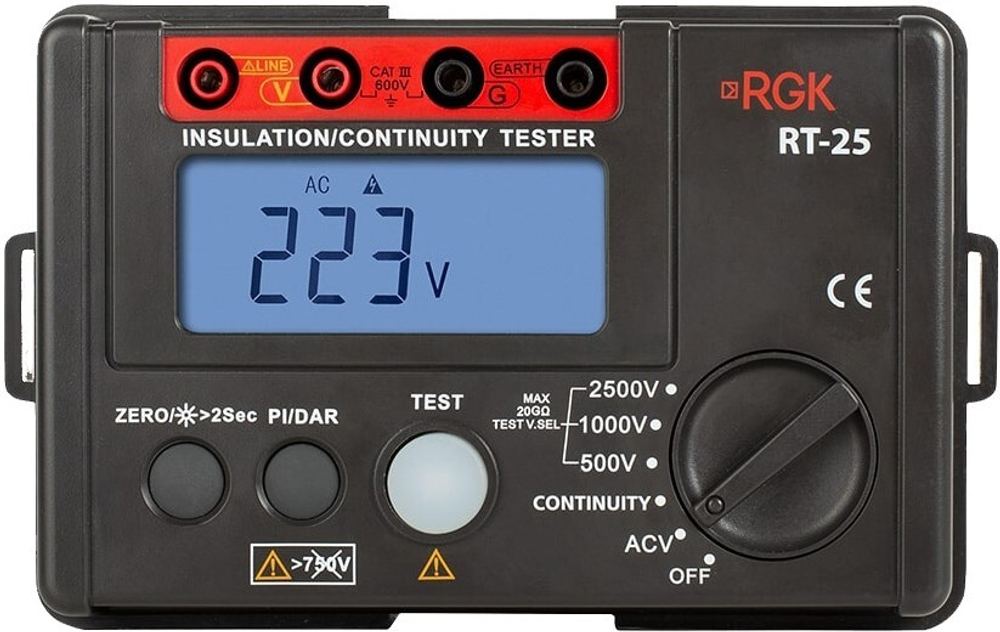 Мегаомметр  RGK RT-25
