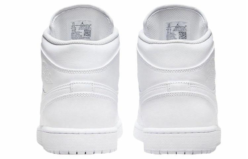 Кроссовки Jordan Air Jordan 1 Mid "Triple White"