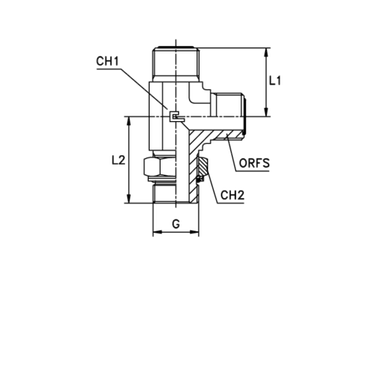 Штуцер FMLH D28-30-32 ORFS 1.11/16 - BSP 1.1/4