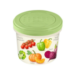 Банка с завинчивающейся крышкой 0,7л с декором (салатовый)