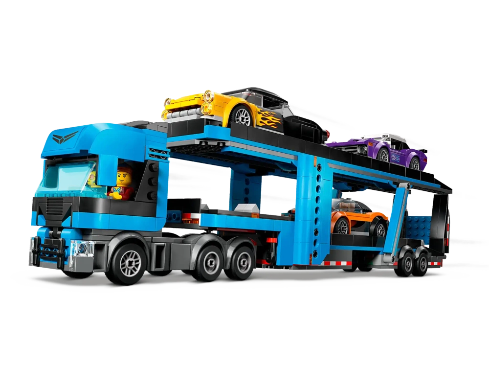 Конструктор LEGO City 60408 Грузовик-автовоз со спортивными автомобилями