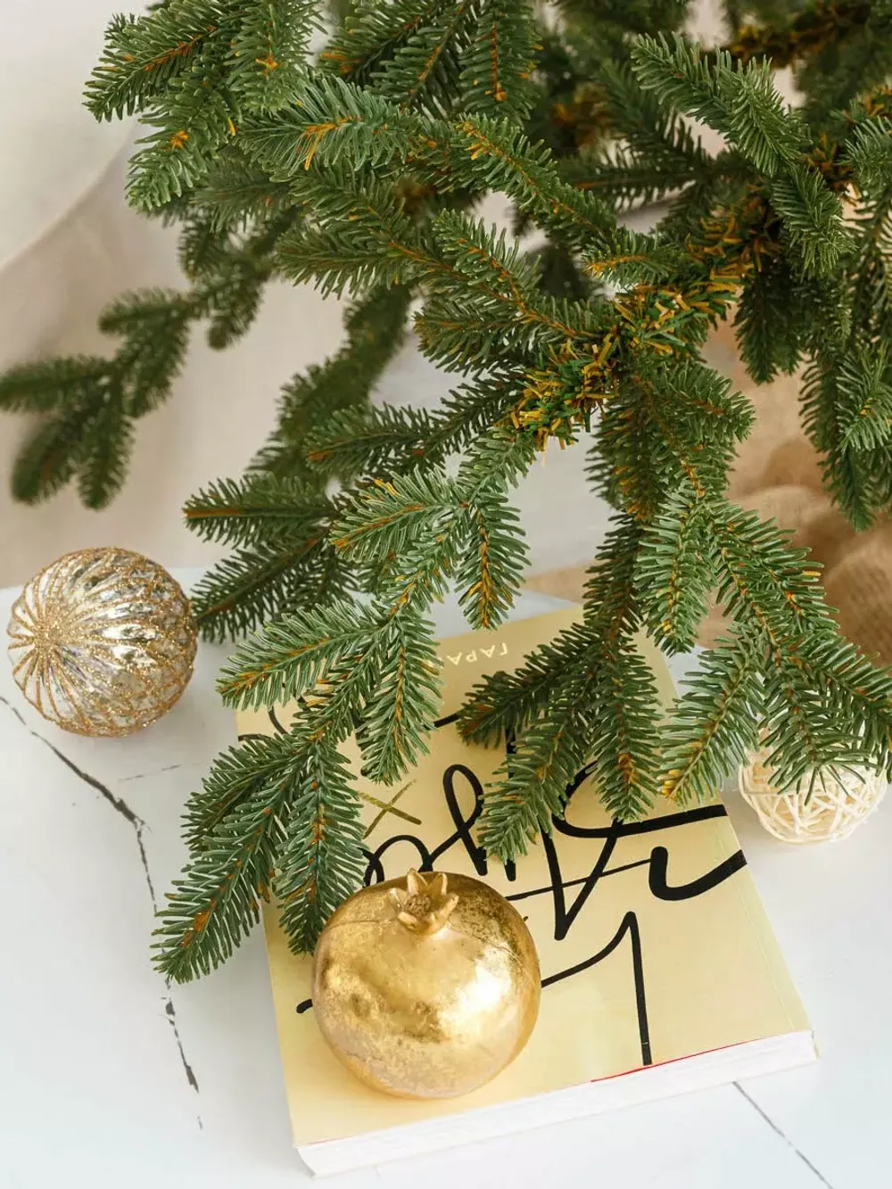 Искусственная ель на ножке «Датская» (хвоя Литая) 120 см / 1.2 м