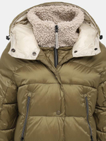 Пальто жен. AERONAUTICA 2046 хаки ворот мишка