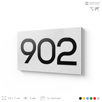 Номер на дверь 902, табличка на дверь для офиса, квартиры, кабинета, аудитории, склада, белая 120х70 мм, Айдентика Технолоджи