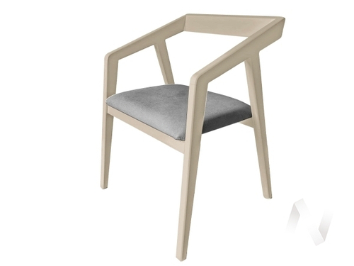 Кресло Стинг (опоры слоновая кость/вита 60 (светло-серый)