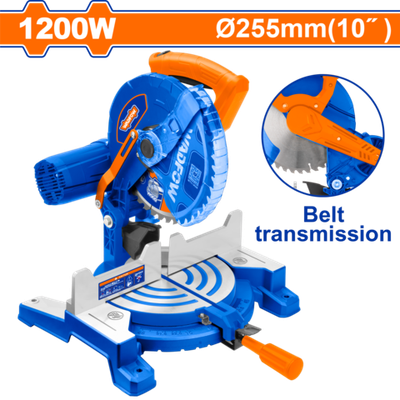 Торцовочная пила 1200 Вт, 255х25.4 мм WADFOW WXD12001