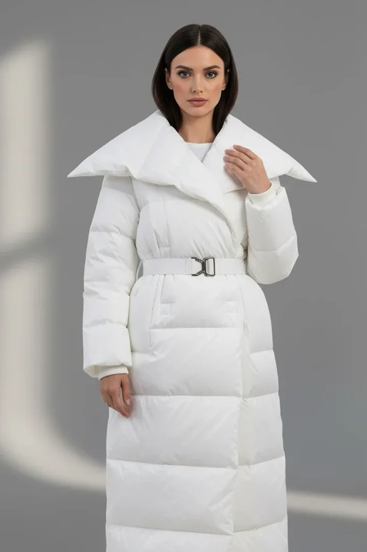 Женский длинный пуховик «KOOL»