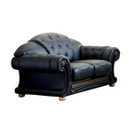 Диван Versace 2-х местный лавсит черный