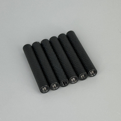 Стойка алюминиевая 30 мм текстурированная (черная) (6 Штук)