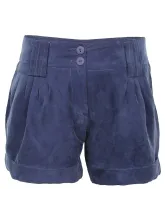 Синие бархатные шорты REMIX