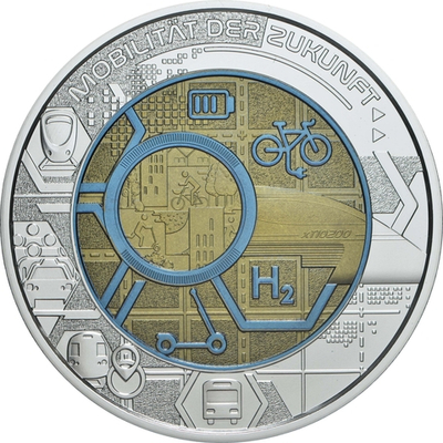 АВСТРИЯ, 2021, 25 ЕВРО [БИМЕТАЛЛ: СЕРЕБРО + НИОБИЙ]