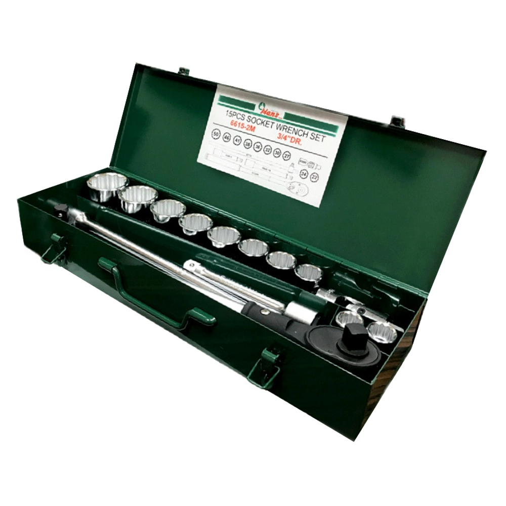 6615-2M набор инструментов на 3/4',12 гр, 15 предметов