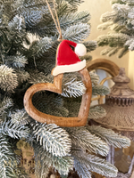 Декор подвесной "Сердце в колпачке" 12,5xH17 см + 6см подвес