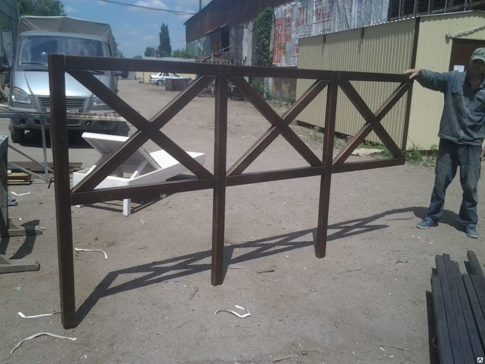 Ограждение декоративное, деревянное