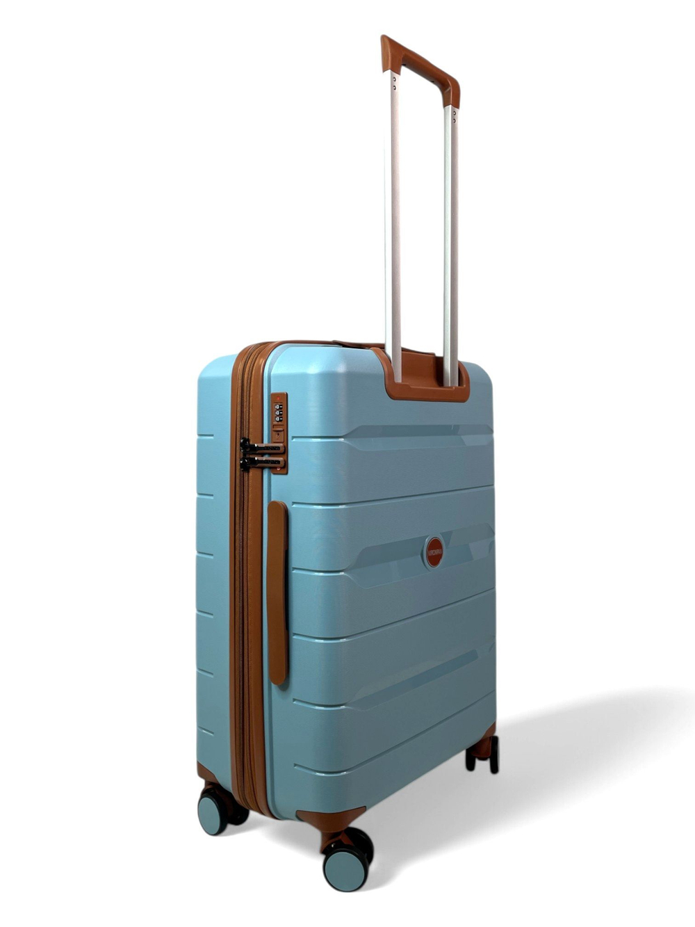 Средний чемодан Mironpan 23102, Голубой, M+
