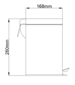 Ведро Azario , Хром (AZ-301-3L)