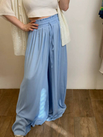 Брюки летящие голубой